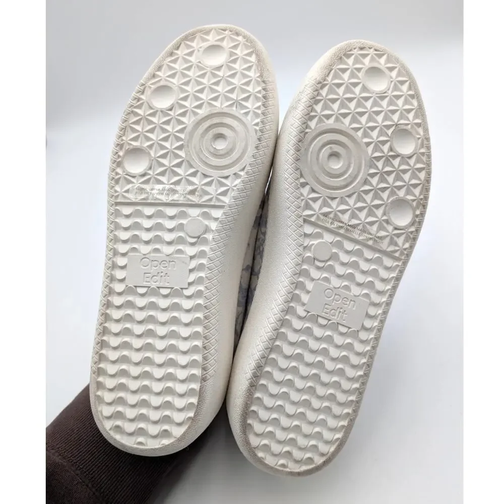 Open Edit Edlandyn Platform Sneakers Women's Blue Marble Size US6.5M EU36.5